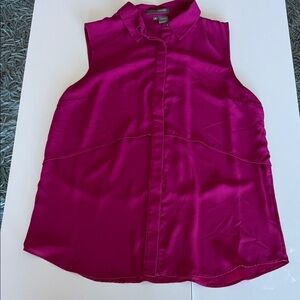 Sandra Sleeveless Fuchsia Blouse